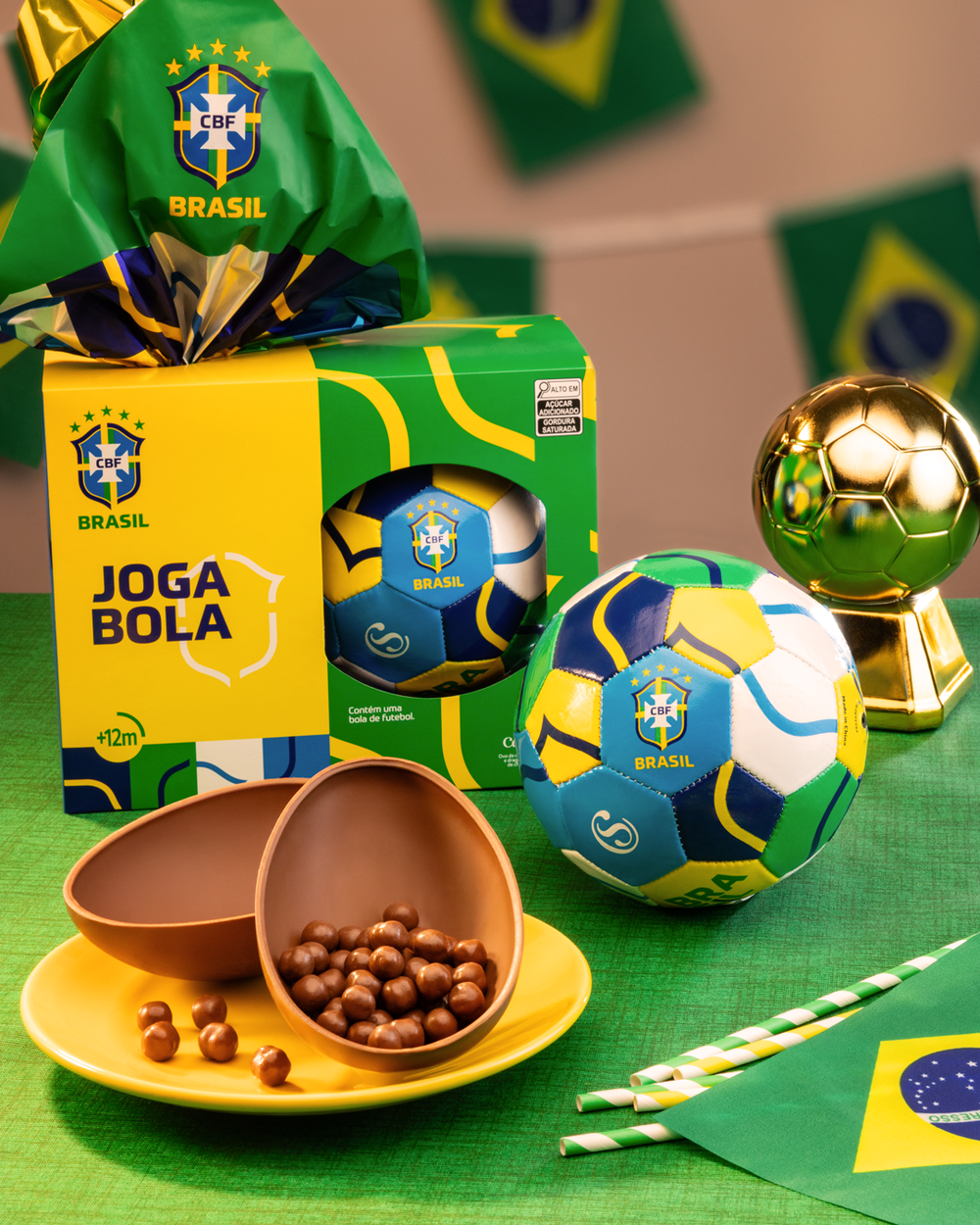Ovo de Páscoa ao Leite Bola CBF Chocoesportes 170g