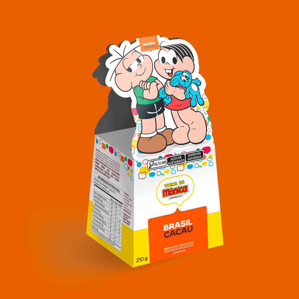 Caixa Ovinhos de Páscoa ao Leite Turma da Mônica 210g