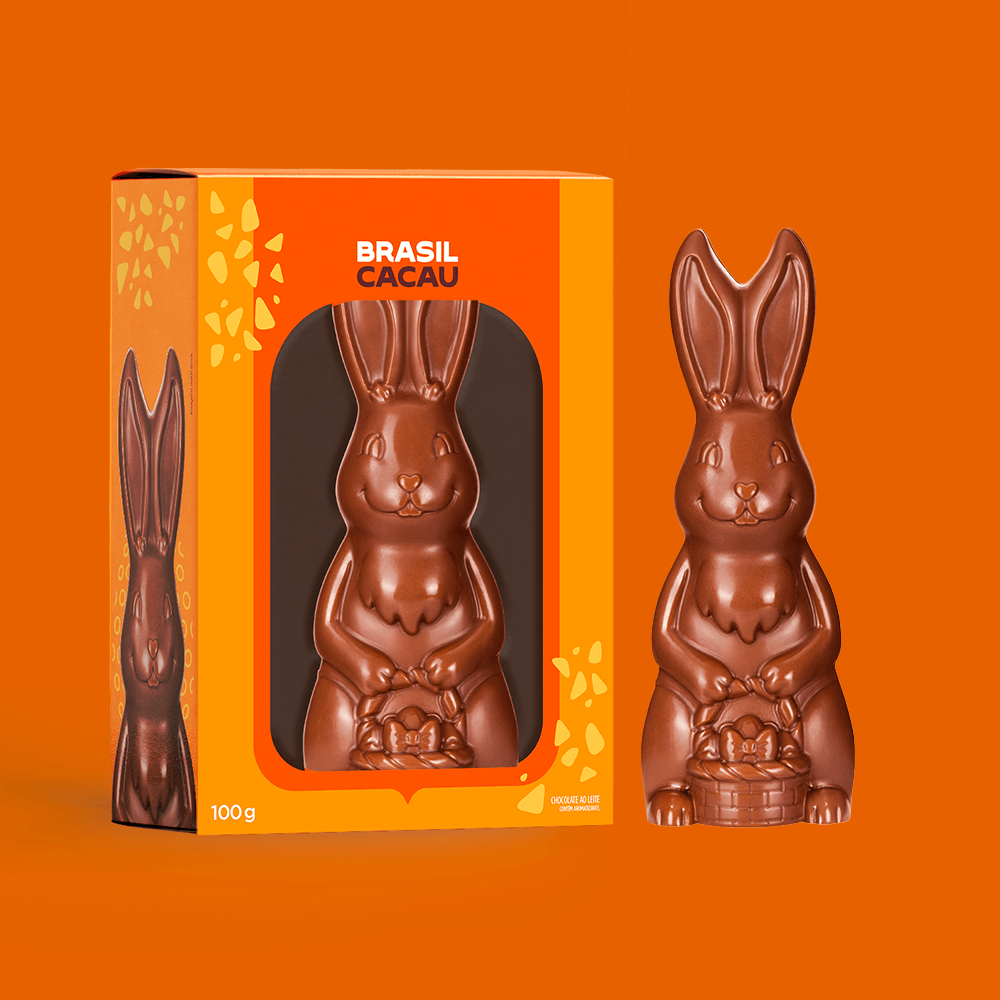 Coelho de Páscoa ao Leite 100g