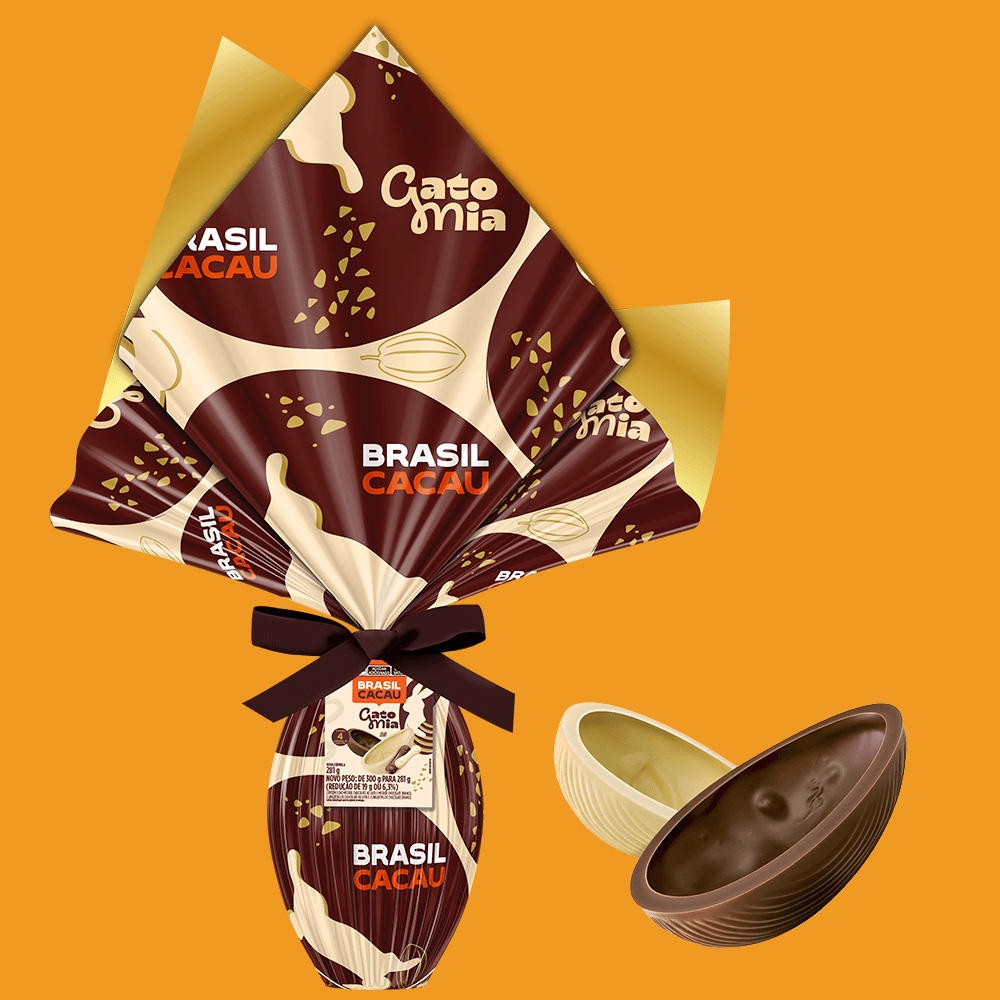 Ovo de Páscoa Clássico Gato Mia Duo 281g