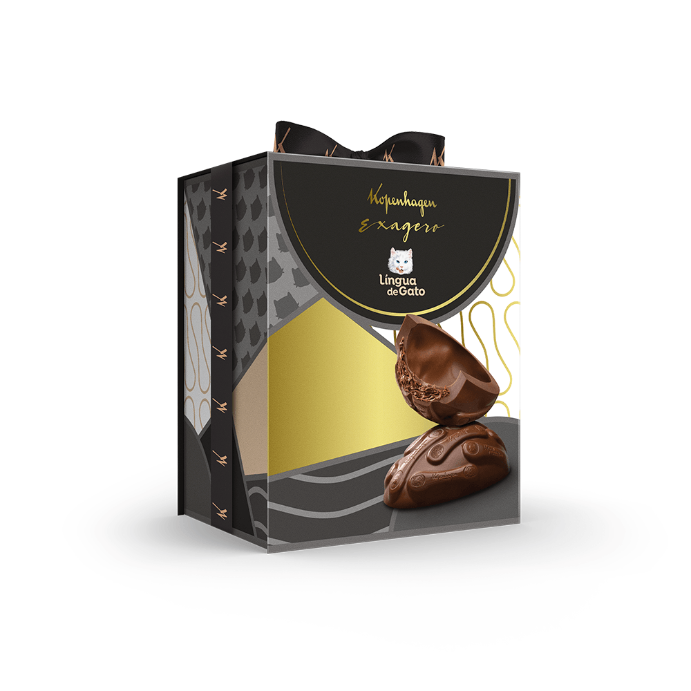 Ovo de Páscoa Exagero Língua de Gato 370G
