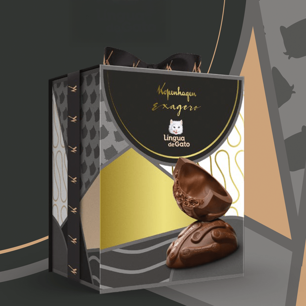 Ovo de Páscoa Exagero Língua de Gato 370G