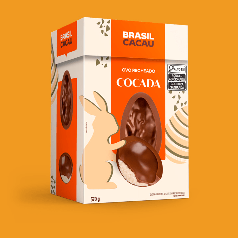Ovo de Páscoa Recheado Cocada 370g