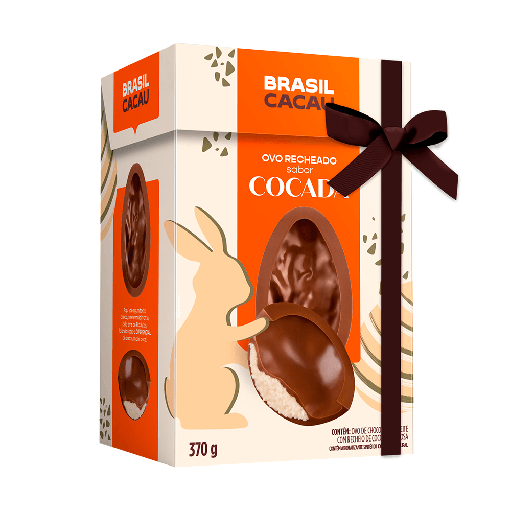 Ovo de Páscoa Recheado Cocada 370g
