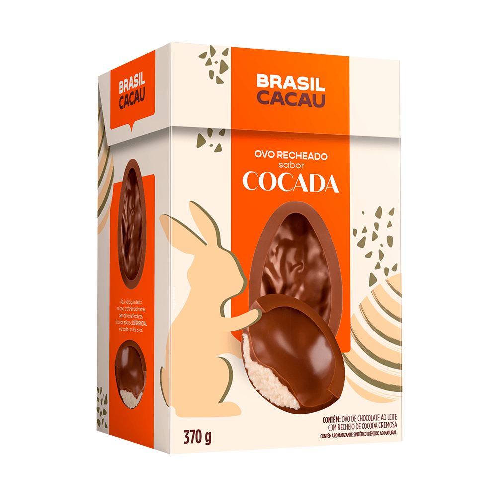 Ovo de Páscoa Recheado Cocada 370g