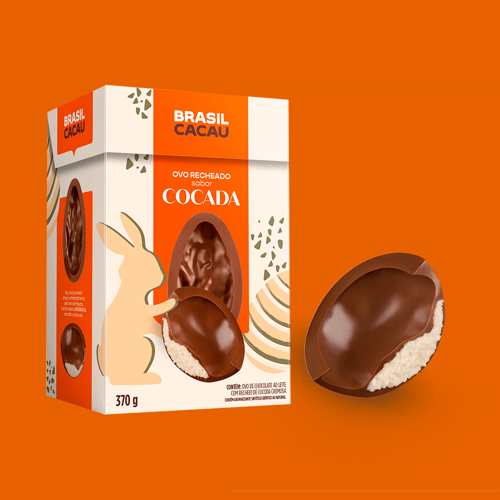 Ovo de Páscoa Recheado Cocada 370g