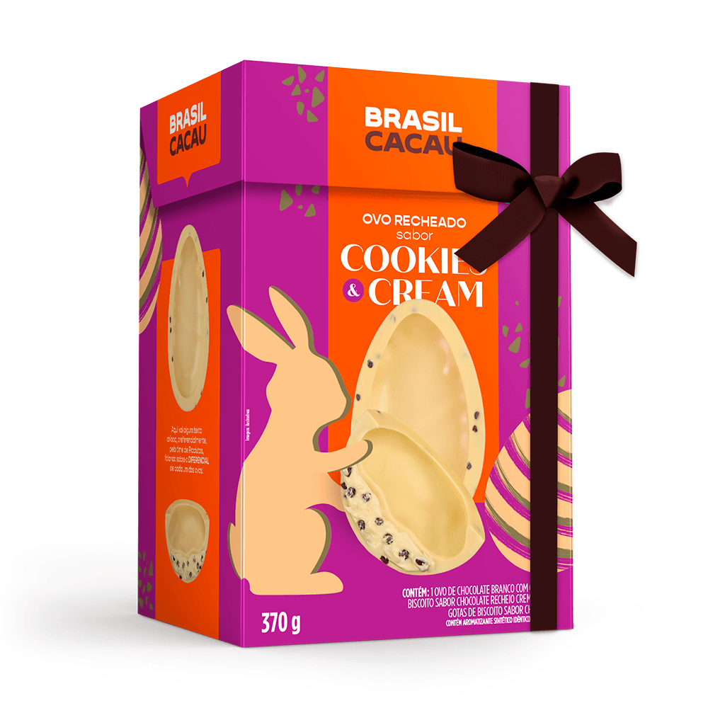 Ovo de Páscoa Recheado Cookies & Cream 370g