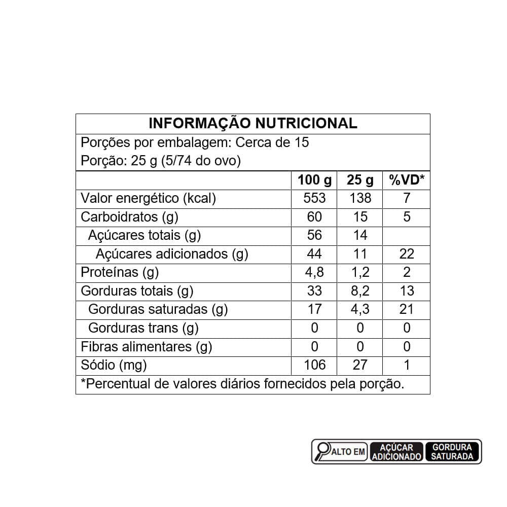 Ovo de Páscoa Recheado Cookies & Cream 370g