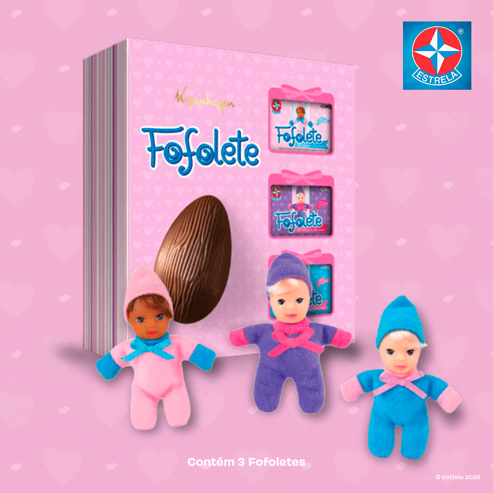 Ovo de Páscoa com Bonecas Fofolete 120G