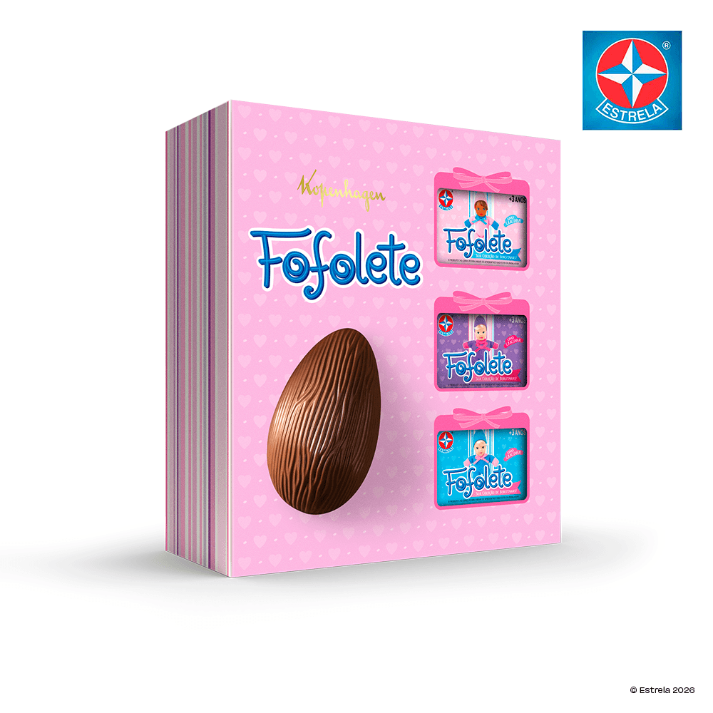 Ovo de Páscoa com Bonecas Fofolete 120G