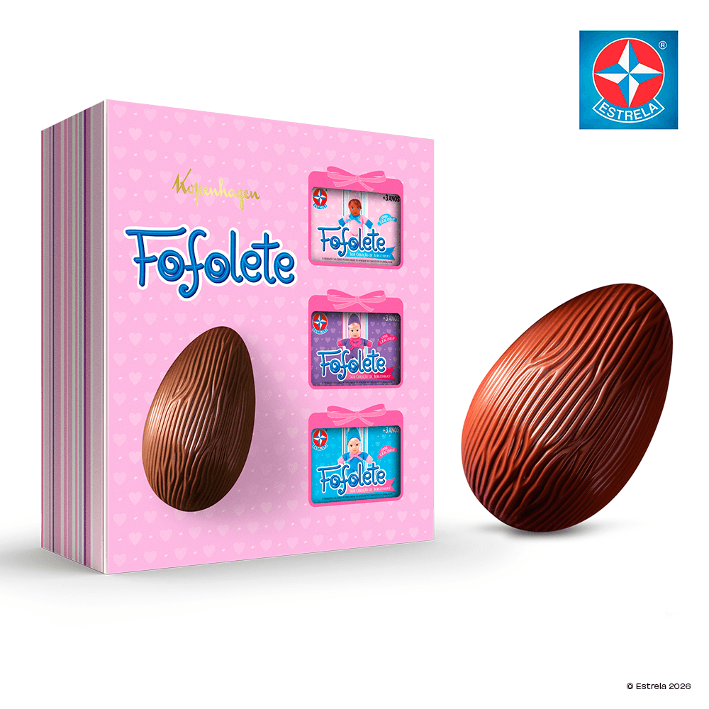 Ovo de Páscoa com Bonecas Fofolete 120G