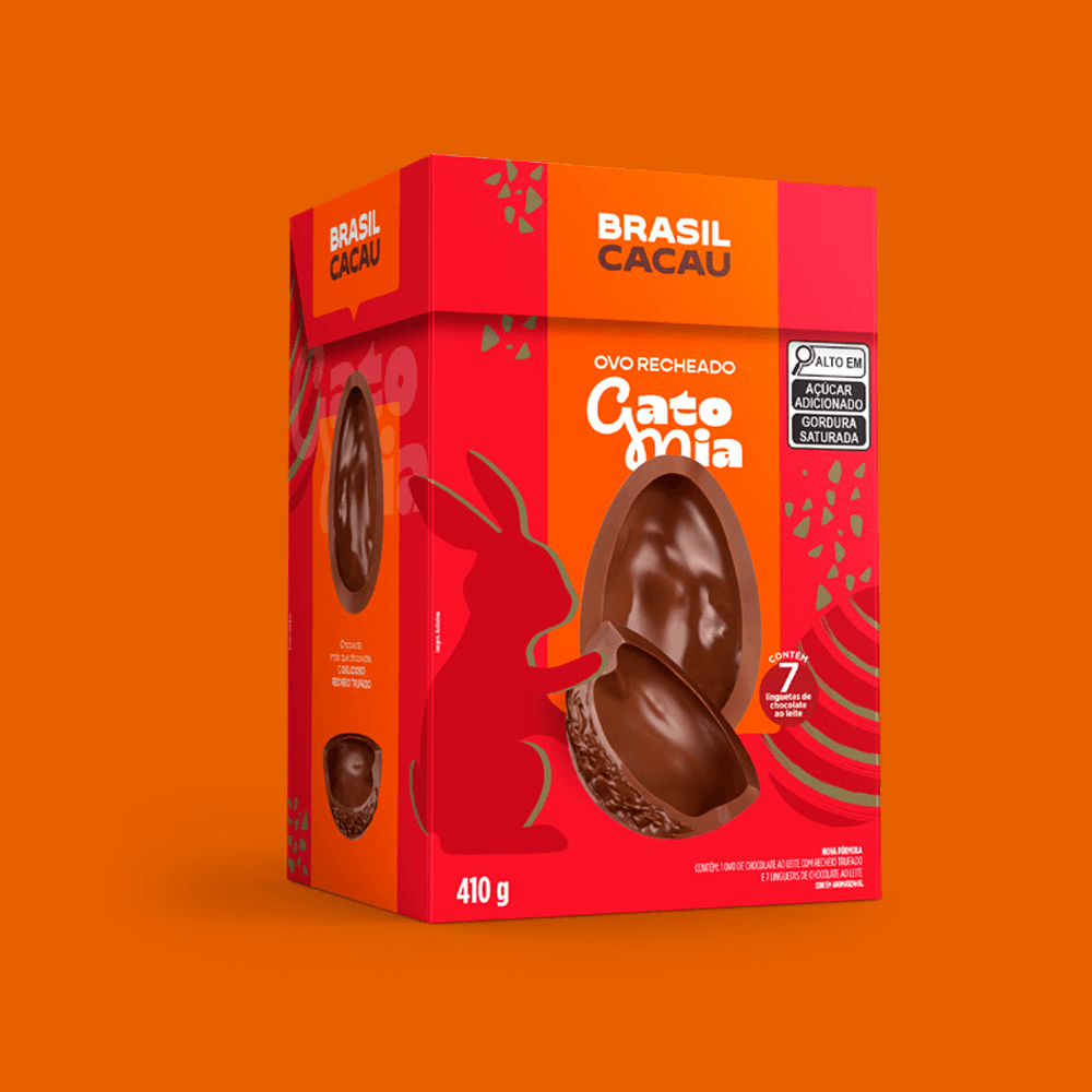Ovo de Páscoa Recheado Gato Mia Trufado 410g