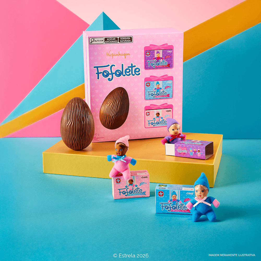 Ovo de Páscoa com Bonecas Fofolete 120G