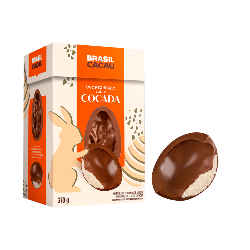 Ovo de Páscoa Recheado Cocada 370g