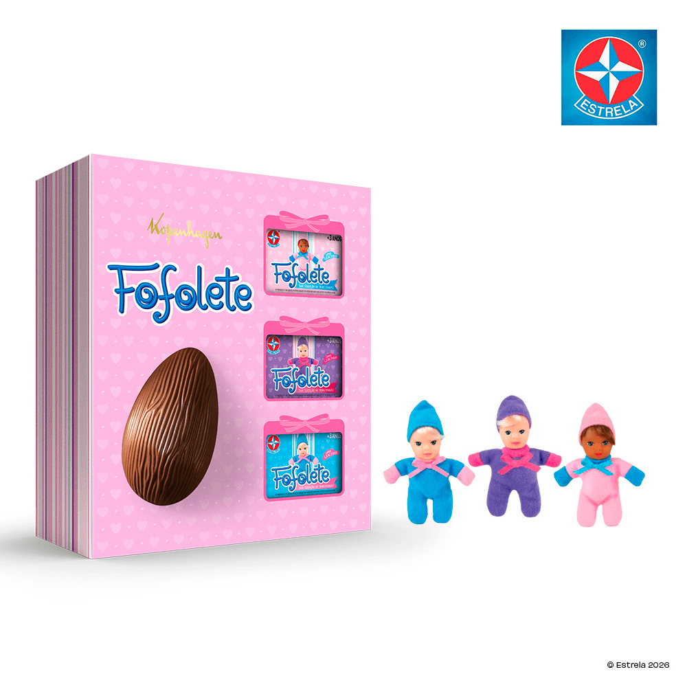 Ovo de Páscoa com Bonecas Fofolete 120G