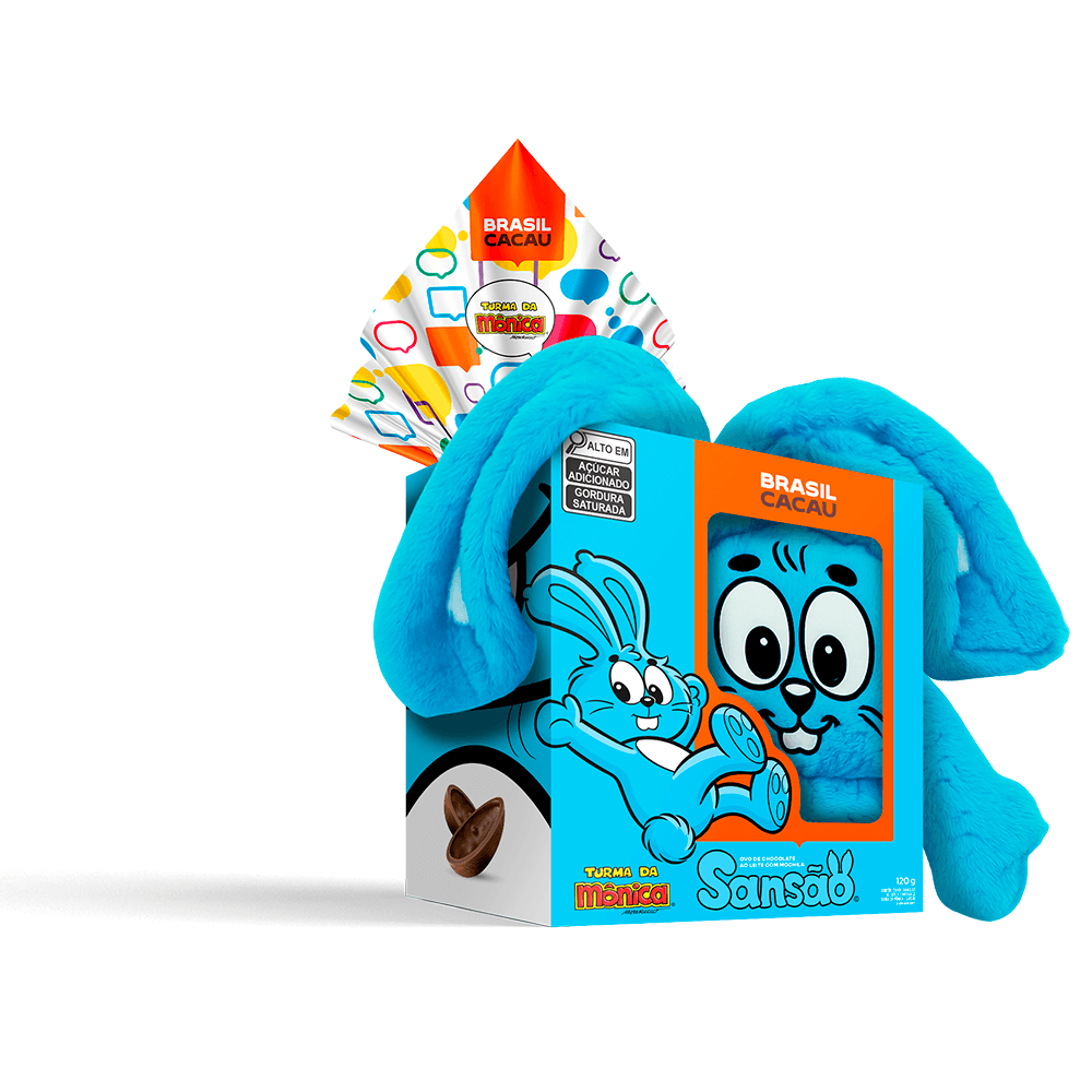 Ovo de Páscoa com Mochila Sansão Turma da Mônica 120g