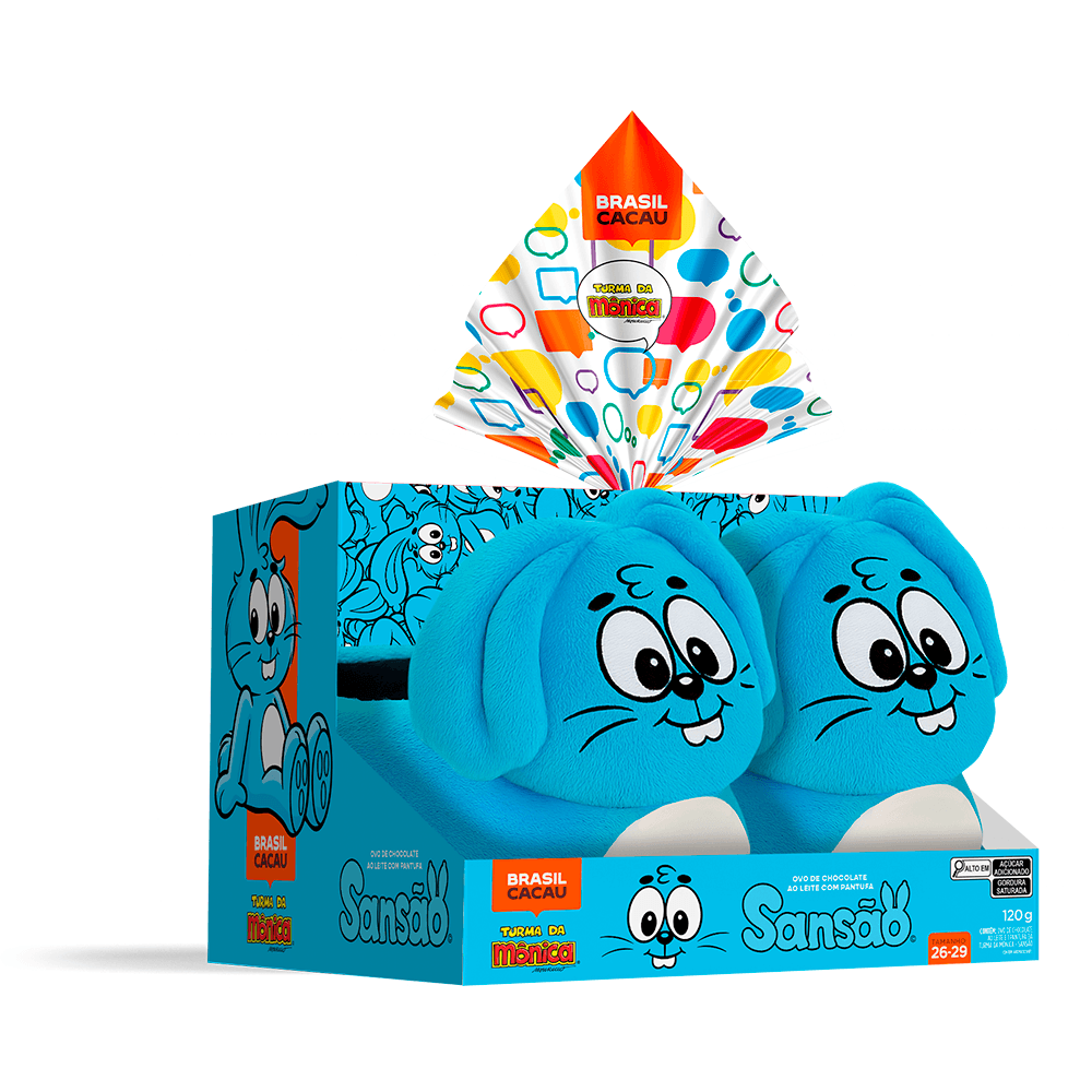 Ovo de Páscoa com Pantufa Sansão Turma da Mônica 120g