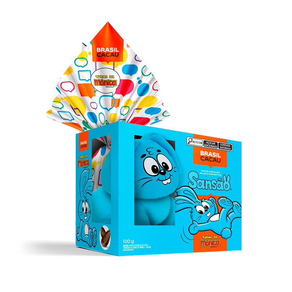 Ovo de Páscoa com Pulseira Sansão Turma da Mônica 120g