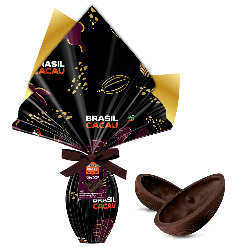 Ovo 70% Cacau com 4 Bombons 281g