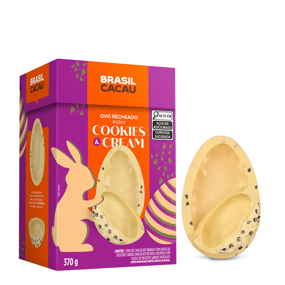 Ovo Recheado Cookies & Cream 370g