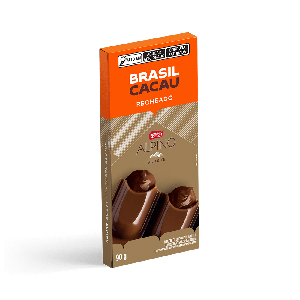 Tablete Recheado Alpino 90g