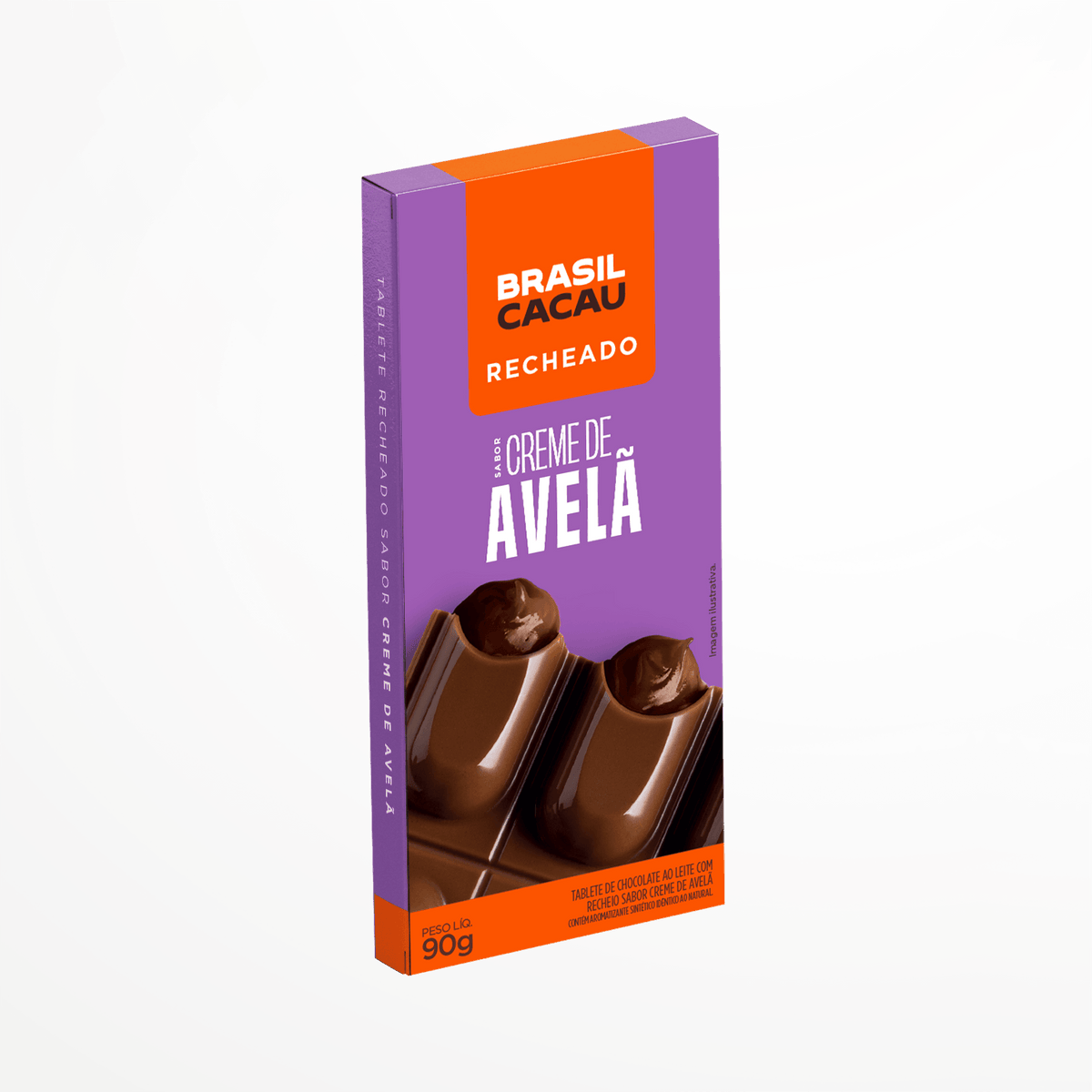 Tablete Recheado Creme de Avelã 90g