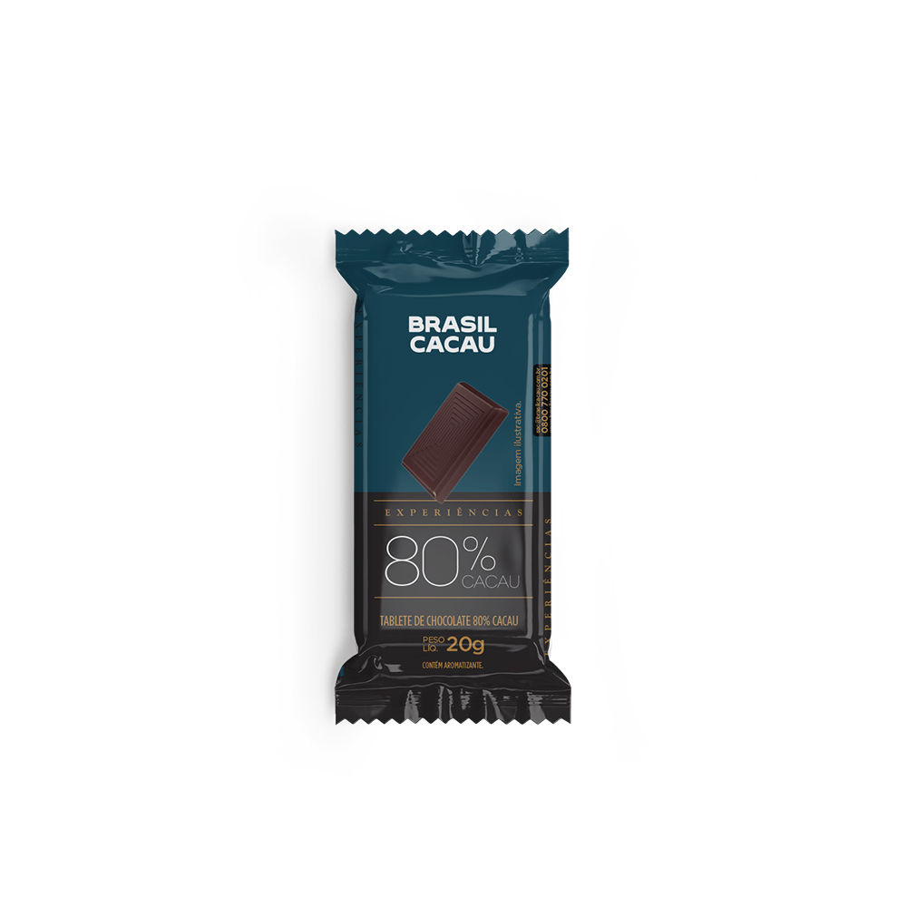 Tablete Experiências 80% Cacau 20g