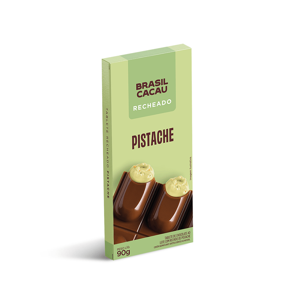 Tablete Recheado Pistache 90g